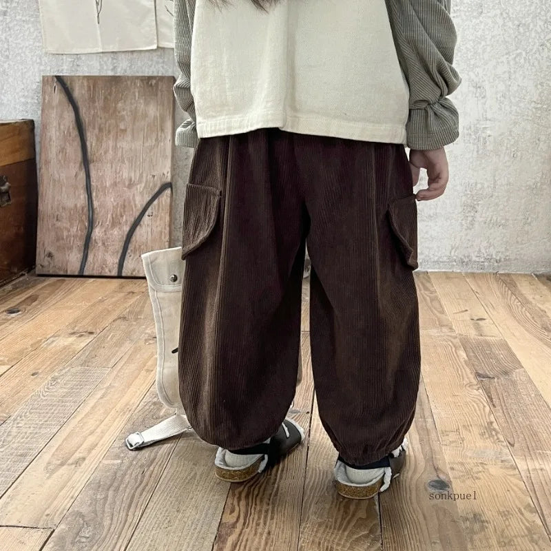 New Cargo Pants for 2-6 Years Old Solid Boys Casual Sport Pants Enfant Garcon Kids Children Trousers 2-8Years Clothes