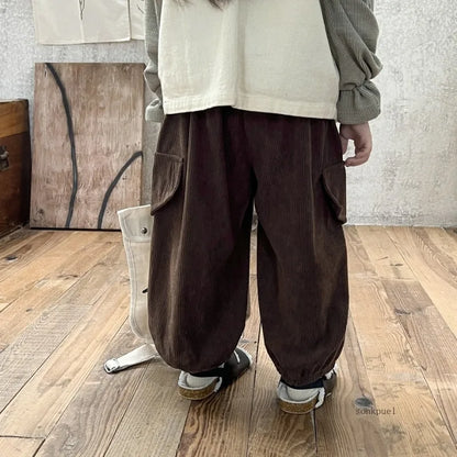 New Cargo Pants for 2-6 Years Old Solid Boys Casual Sport Pants Enfant Garcon Kids Children Trousers 2-8Years Clothes