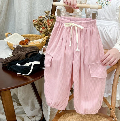 New Cargo Pants for 2-6 Years Old Solid Boys Casual Sport Pants Enfant Garcon Kids Children Trousers 2-8Years Clothes