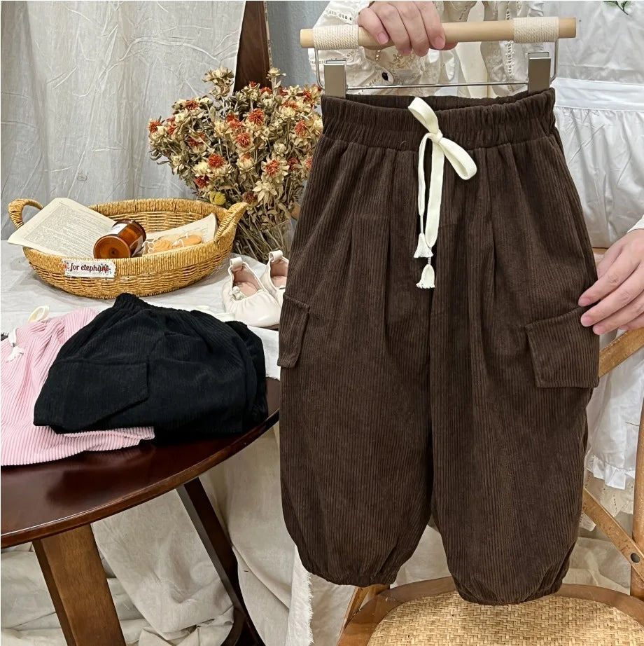 New Cargo Pants for 2-6 Years Old Solid Boys Casual Sport Pants Enfant Garcon Kids Children Trousers 2-8Years Clothes