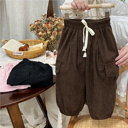 New Cargo Pants for 2-6 Years Old Solid Boys Casual Sport Pants Enfant Garcon Kids Children Trousers 2-8Years Clothes