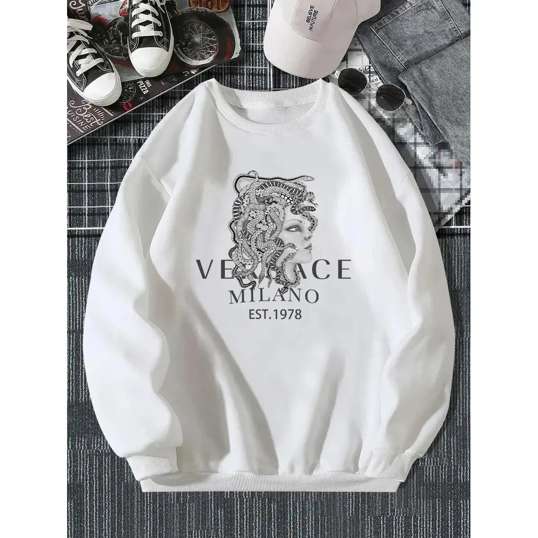 New Men's Classic Luxury Sweatshirt- Y2K & Harajuku
