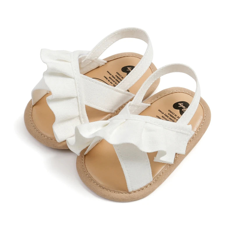 Newborn Infant Baby Girl’s Ruffles Open Toe Sandals