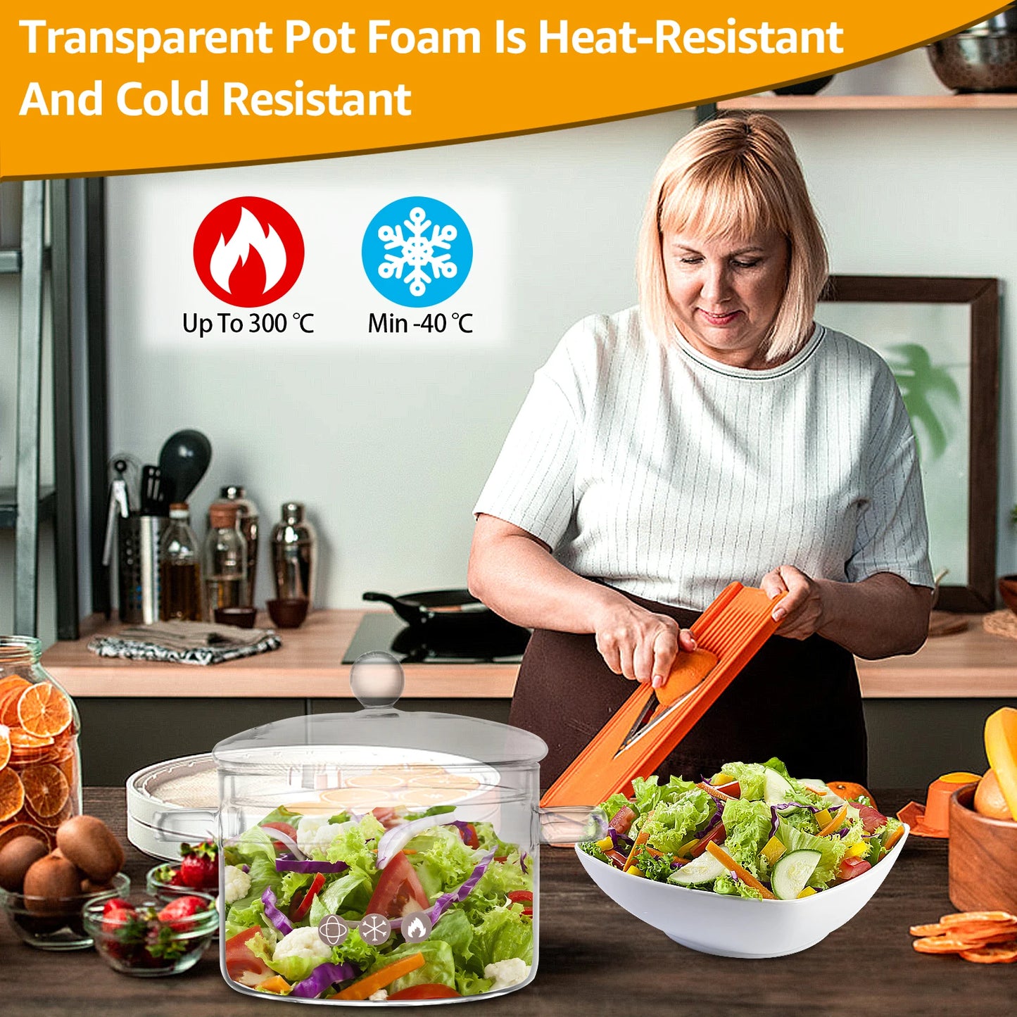 Nonstick glass soup pot

