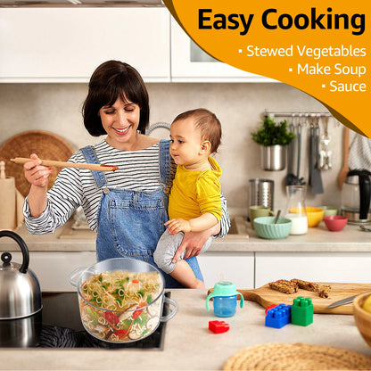 Nonstick glass soup pot

