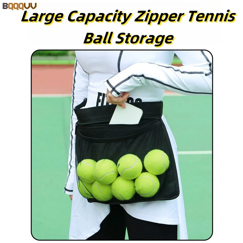Outdoor Zipper Storage Waist Tennis Ball Bag