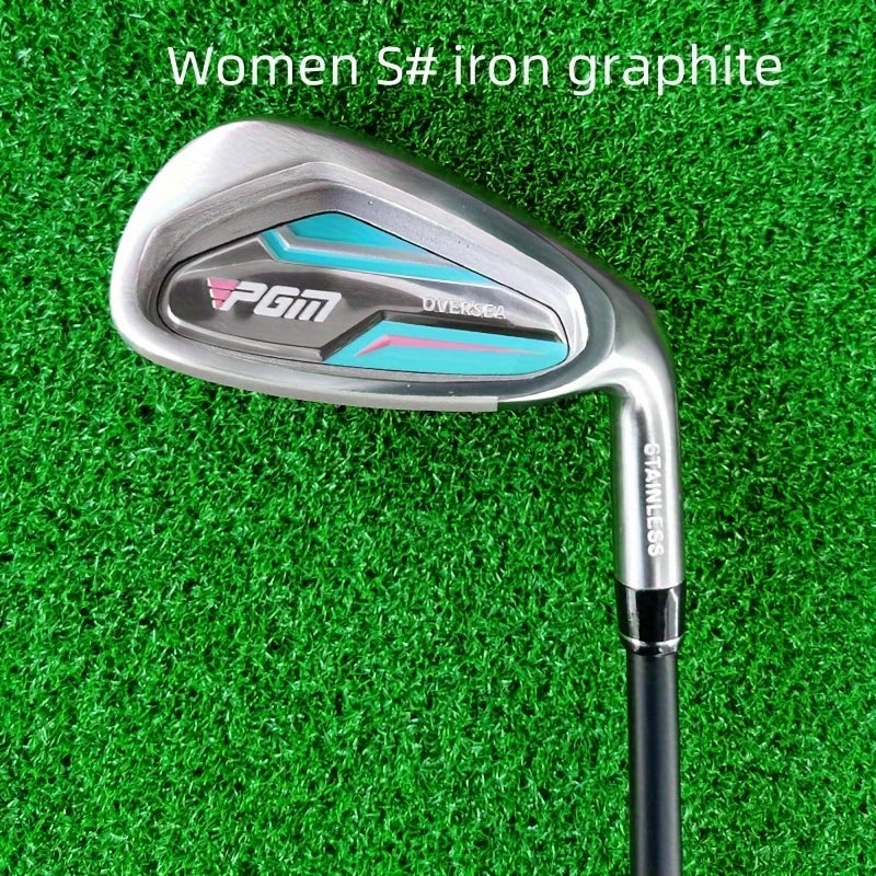 PGM 3-12 Age Children Glof Club No.7 Iron Club Carbon Steel Rod Zinc Alloy Head Kids Beginner Swing Training golf irons JRTIG004