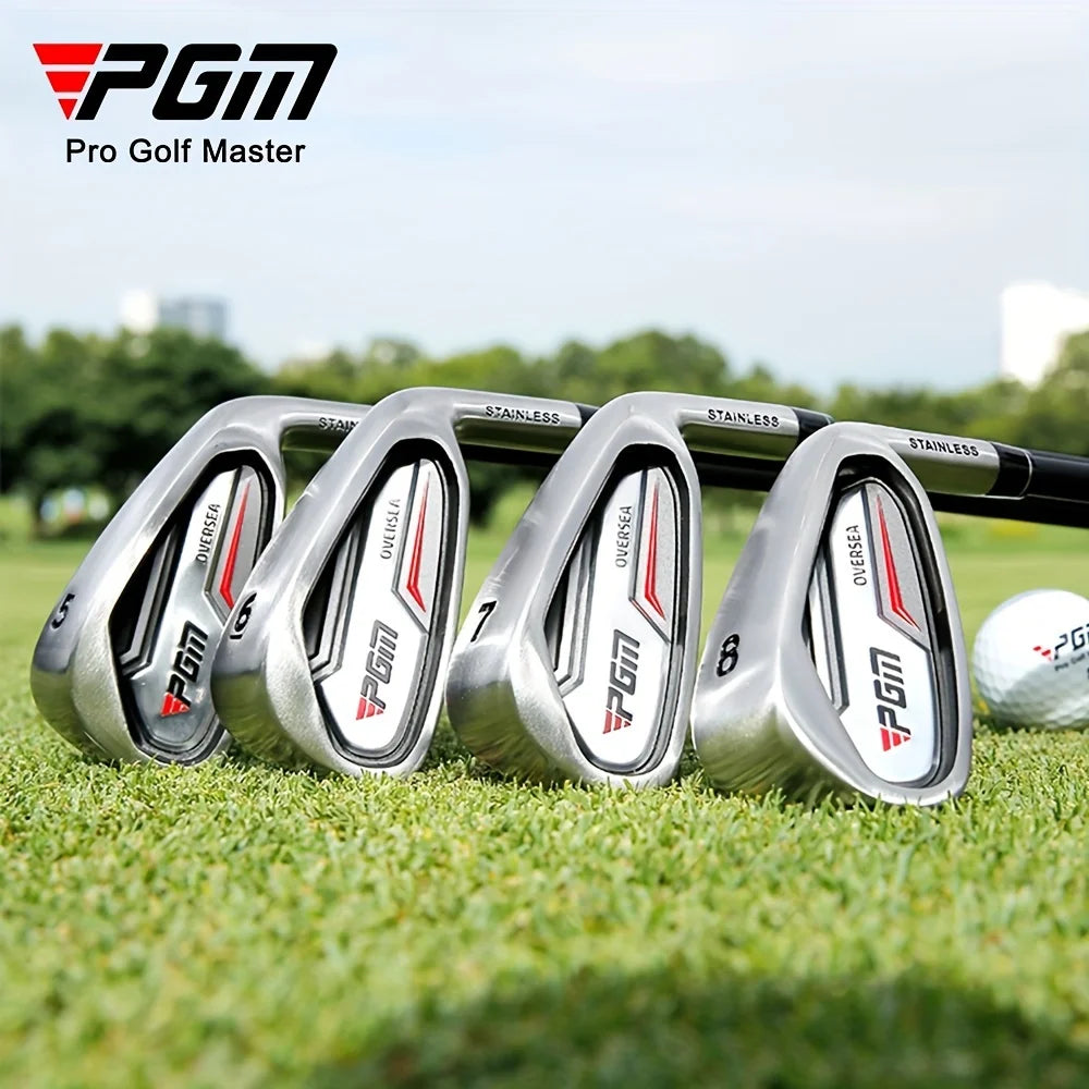 PGM 3-12 Age Children Glof Club No.7 Iron Club Carbon Steel Rod Zinc Alloy Head Kids Beginner Swing Training golf irons JRTIG004