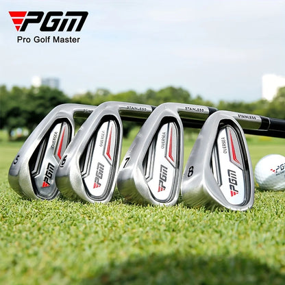 PGM 3-12 Age Children Glof Club No.7 Iron Club Carbon Steel Rod Zinc Alloy Head Kids Beginner Swing Training golf irons JRTIG004