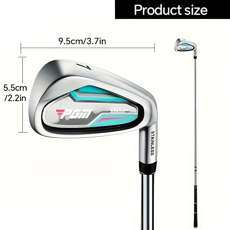 PGM 3-12 Age Children Glof Club No.7 Iron Club Carbon Steel Rod Zinc Alloy Head Kids Beginner Swing Training golf irons JRTIG004