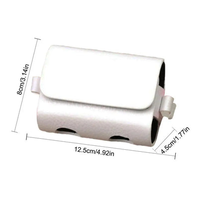 Mini PU Leather Golf Ball Bag with Belt