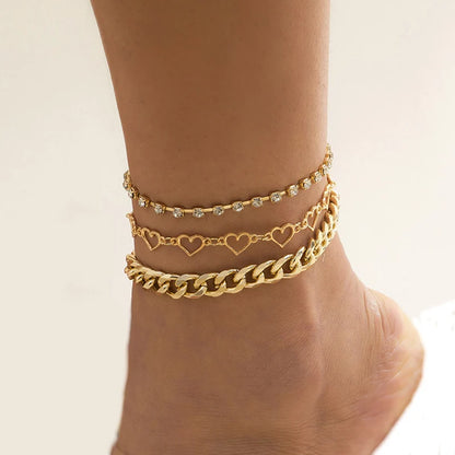 Pearl Chain Pendant Anklet