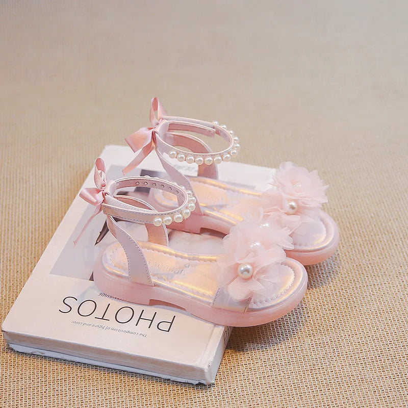 
Pearl Flower Fashion Princess Casual Shoes
