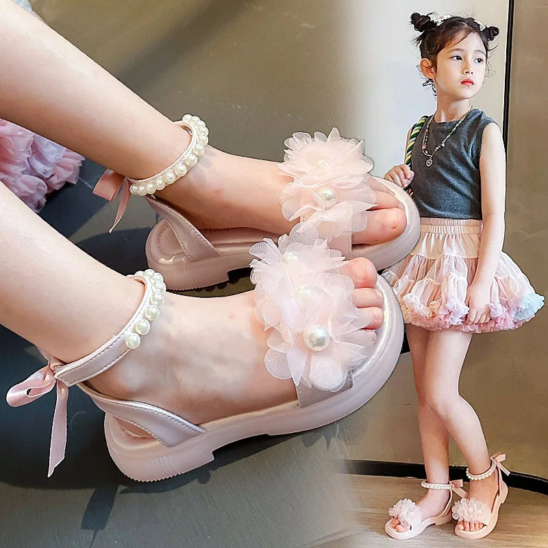 
Pearl Flower Fashion Princess Casual Shoes
