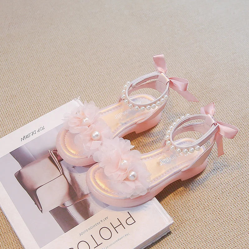 
Pearl Flower Fashion Princess Casual Shoes
