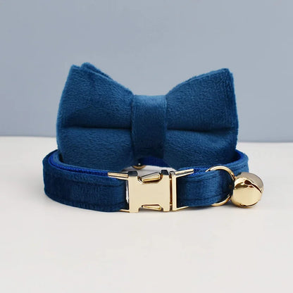 Personalized Engraving IDTag Bow Tie Cat Collar