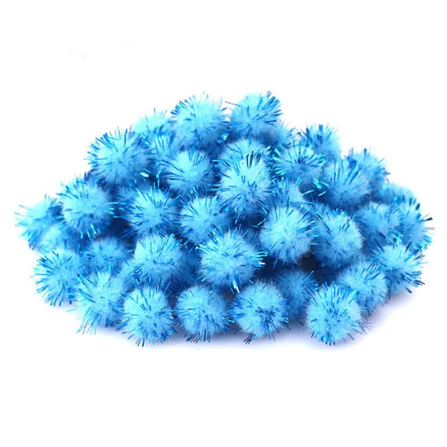 Pet Colorful Handmade SoftFluffy Pom Poms Toy