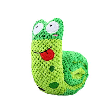 Pet Interactive Puzzle Feeder Sniffing Snail Plush Toy