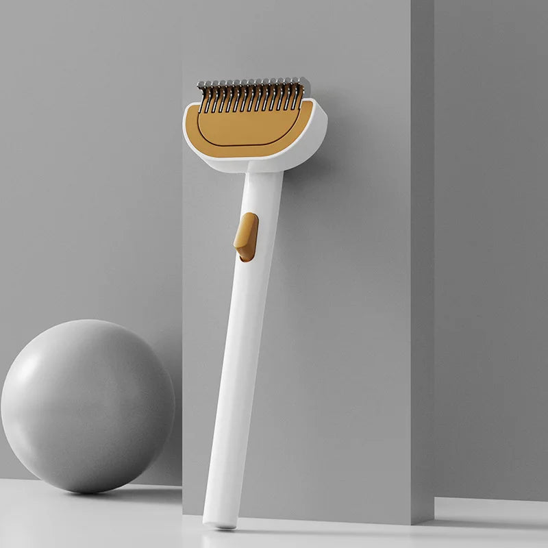 Pet Thinner One Click Handle Long Hair Dog Brush