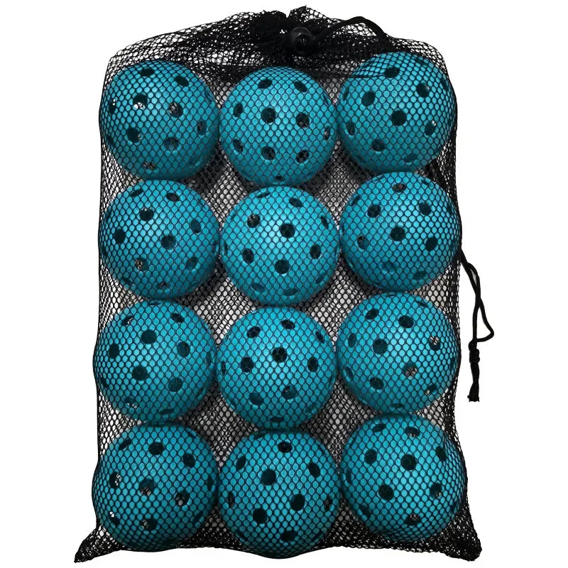 Pickleball Balls Indoor - Hollow Plastic Ball With Bag