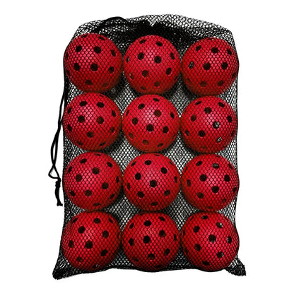 Pickleball Balls Indoor - Hollow Plastic Ball With Bag