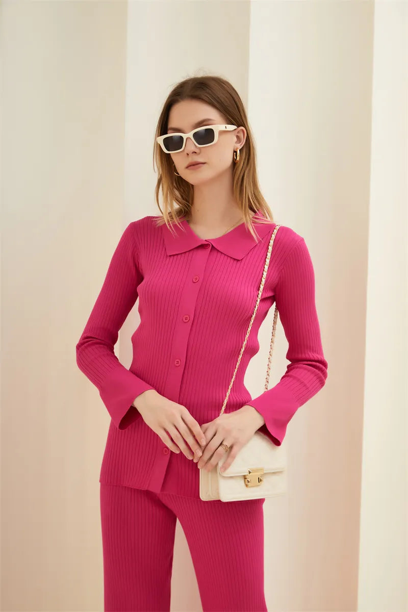 Knitted 2 Piece Women Outifits Sets - Casual Streetwear