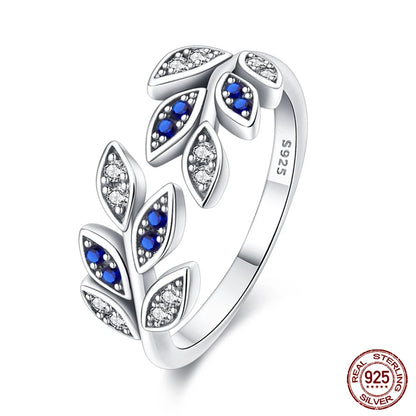 Pink Heart Crown Star Zircon 925 Silver Rings