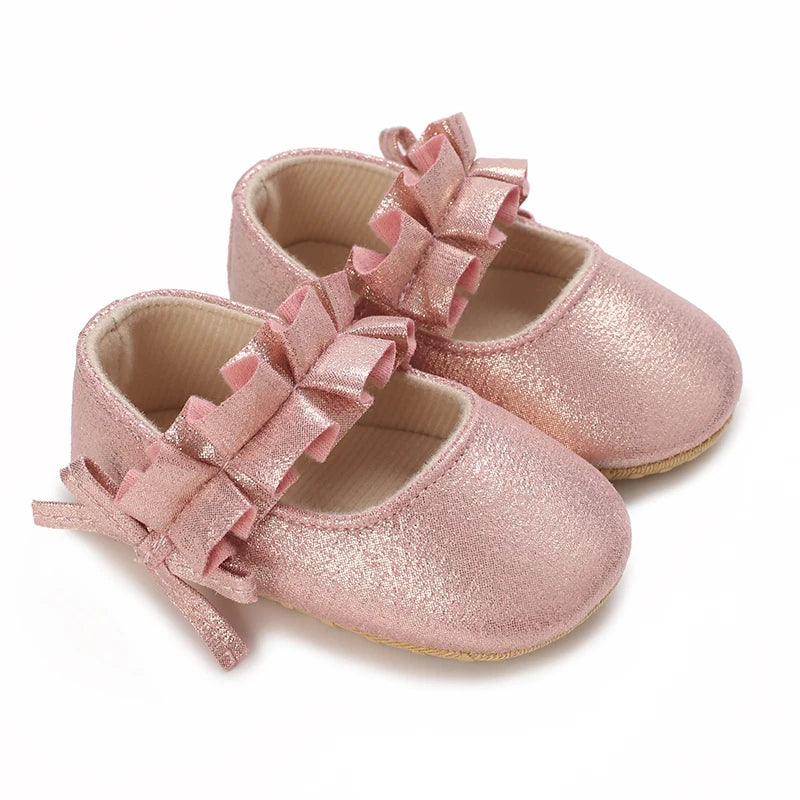 Non-slip Pink Newborn Baby Shoes