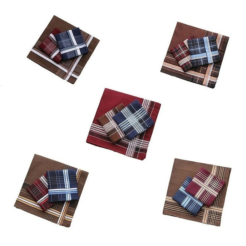 Men's High Quality Plaid Handkerchief