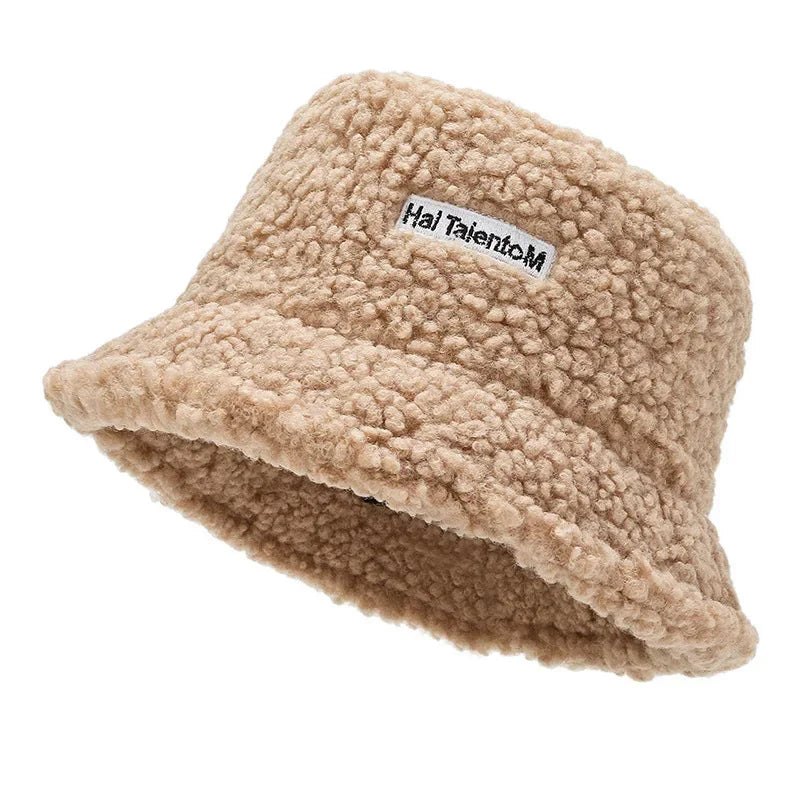 Faux Fur Plush Fisherman Bucket Hat