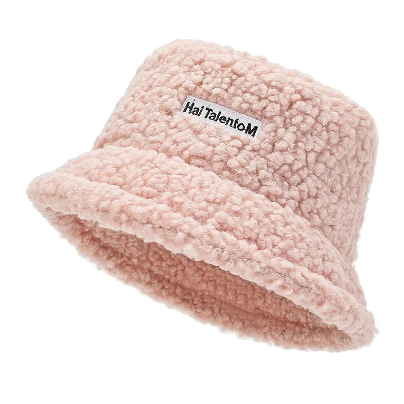 Faux Fur Plush Fisherman Bucket Hat