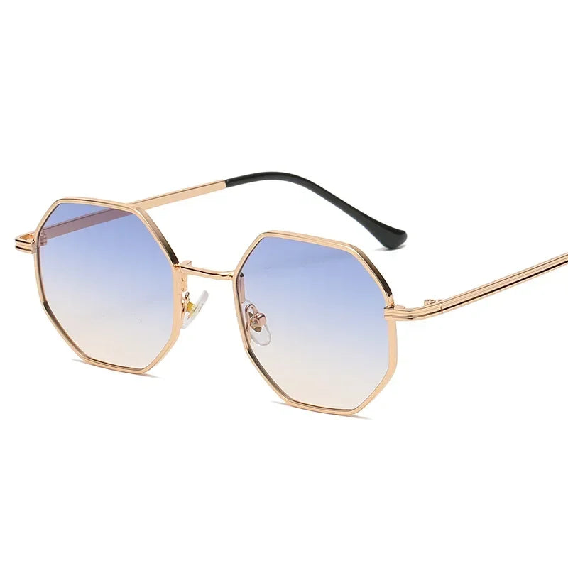 Polygon Metal Square Sunglasses