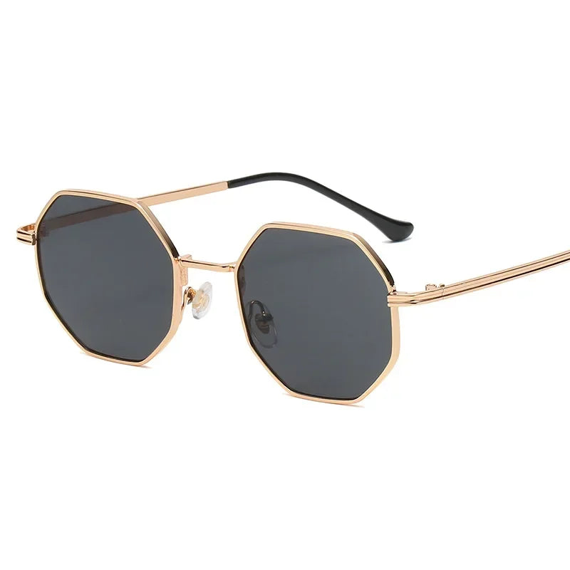 Polygon Metal Square Sunglasses