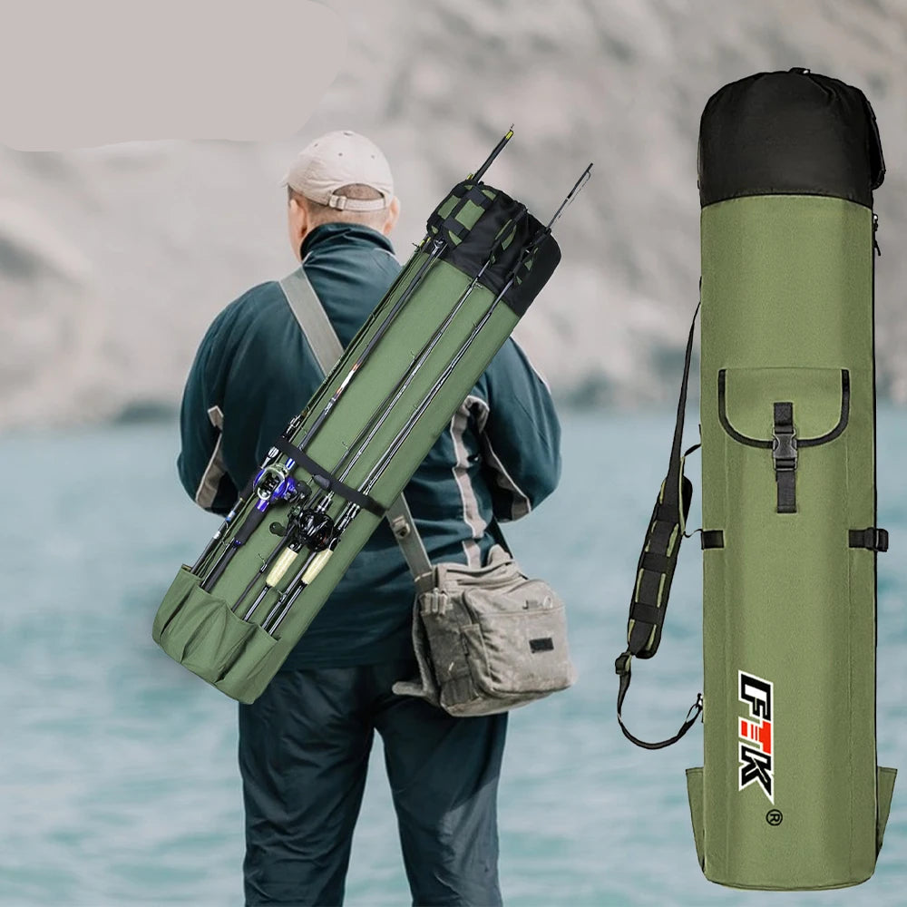 Portable Outdoor Shoulder Fishing Rod Bag