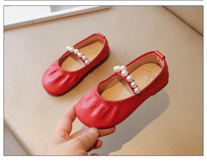 Pearl Mesh Princess Shoes