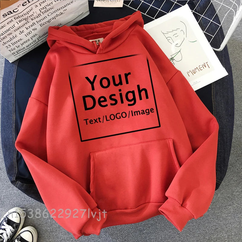 Custom Print Hoodies- Text, Logo & Pics
