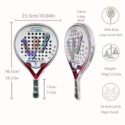 Pro Carbon Fiber Custom Tennis Rackets with Padel Bag