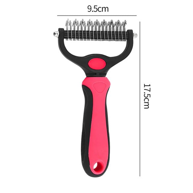 Professional FurKnot Cutter Double Sided Dog Undercoat Brush