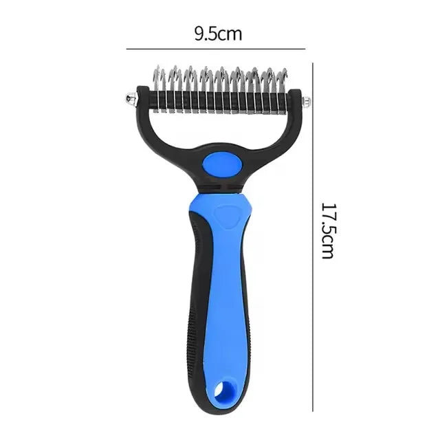 Professional Fur Knot Cutter Double Sided Dog Undercoat Brush