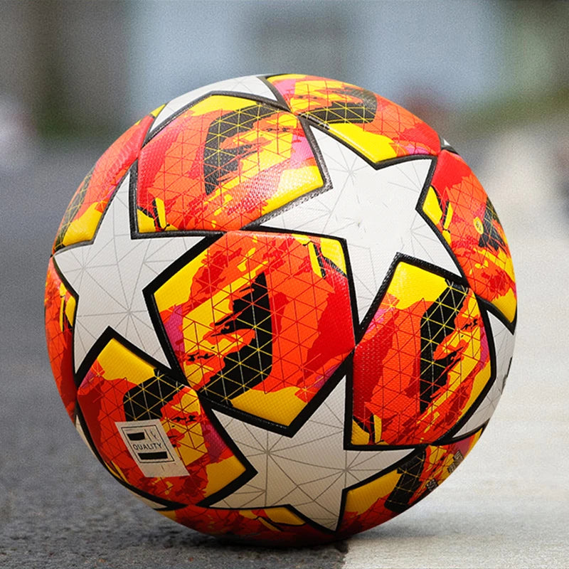Professional Size 5 Red PU Soccer Balls