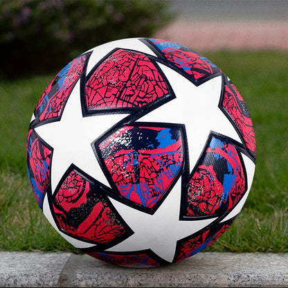 Professional Size 5 Red PU Soccer Balls