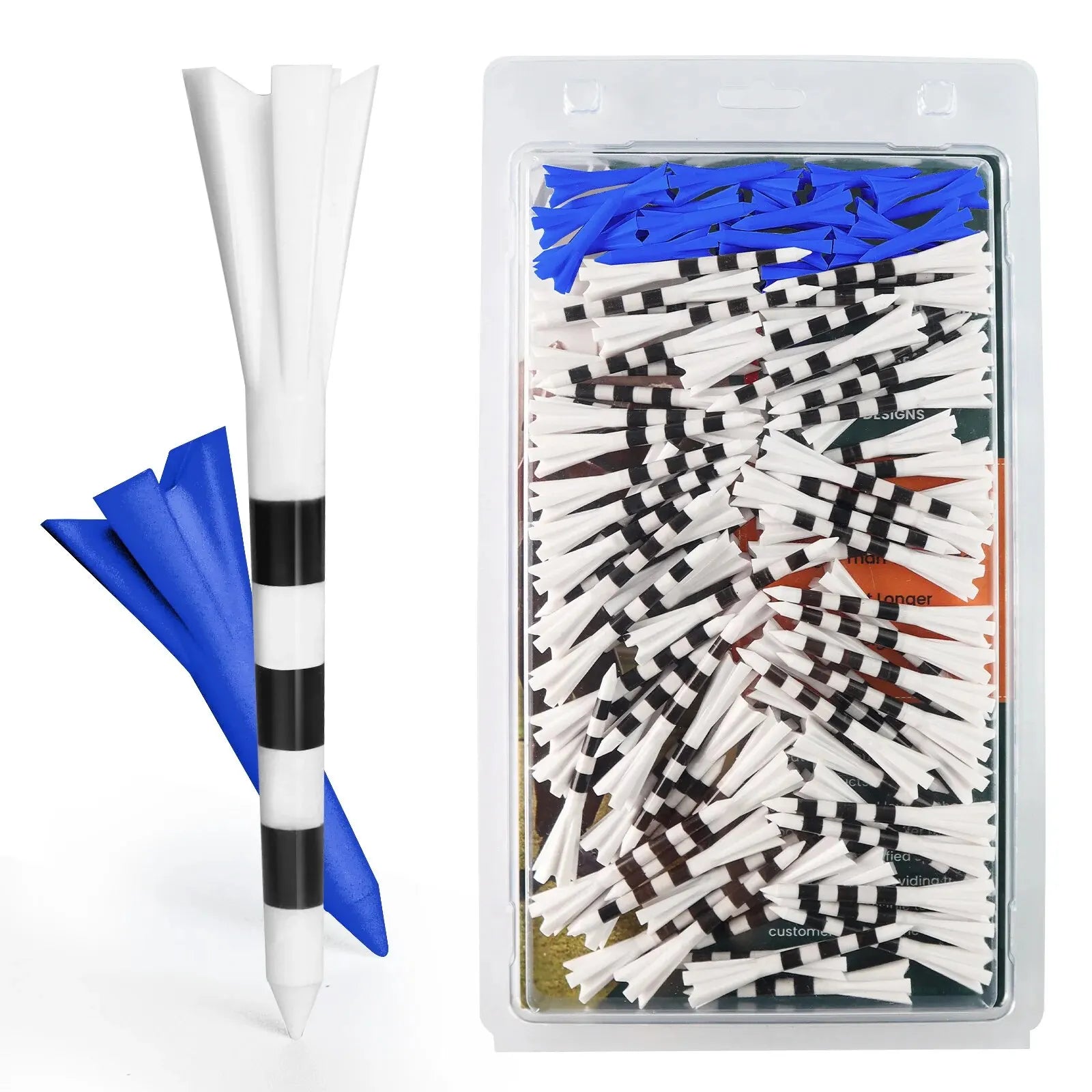 100-Pc 5-Prong Golf Tees Set
