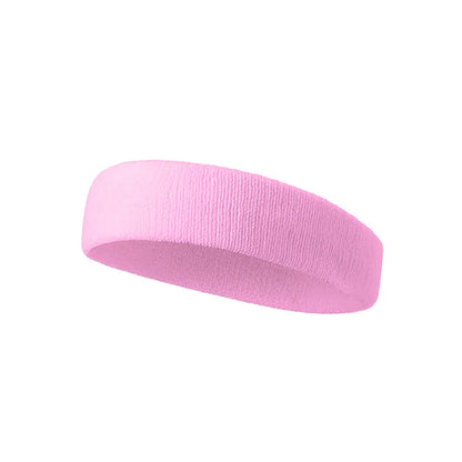Pure Color Running Belt Fitness Tennis Sweat Band For Hair