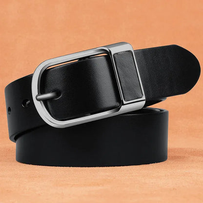 High-Quality Leather Cowboy Belt for Men