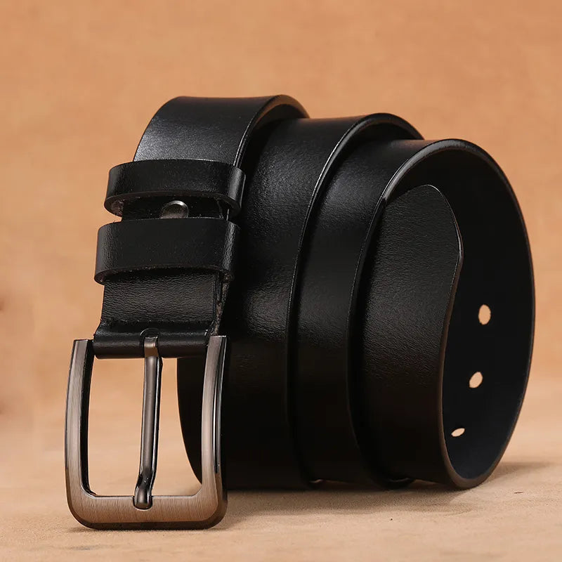 High-Quality Plus Size Leather Belt for Men