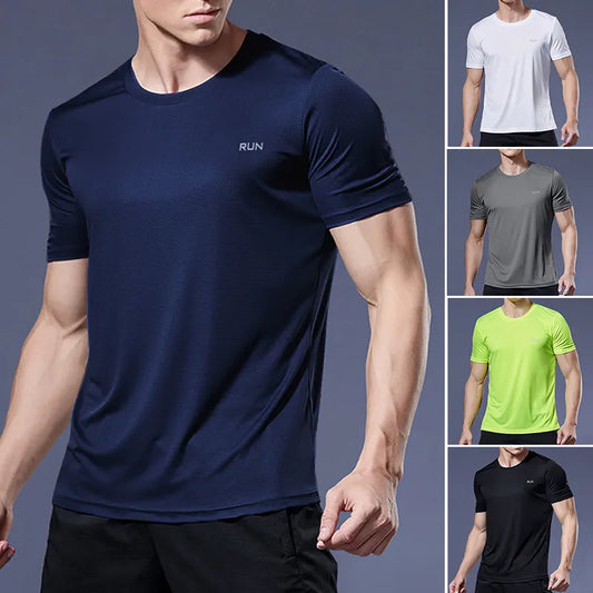 Quick-Dry Compression Running Shirt for Men