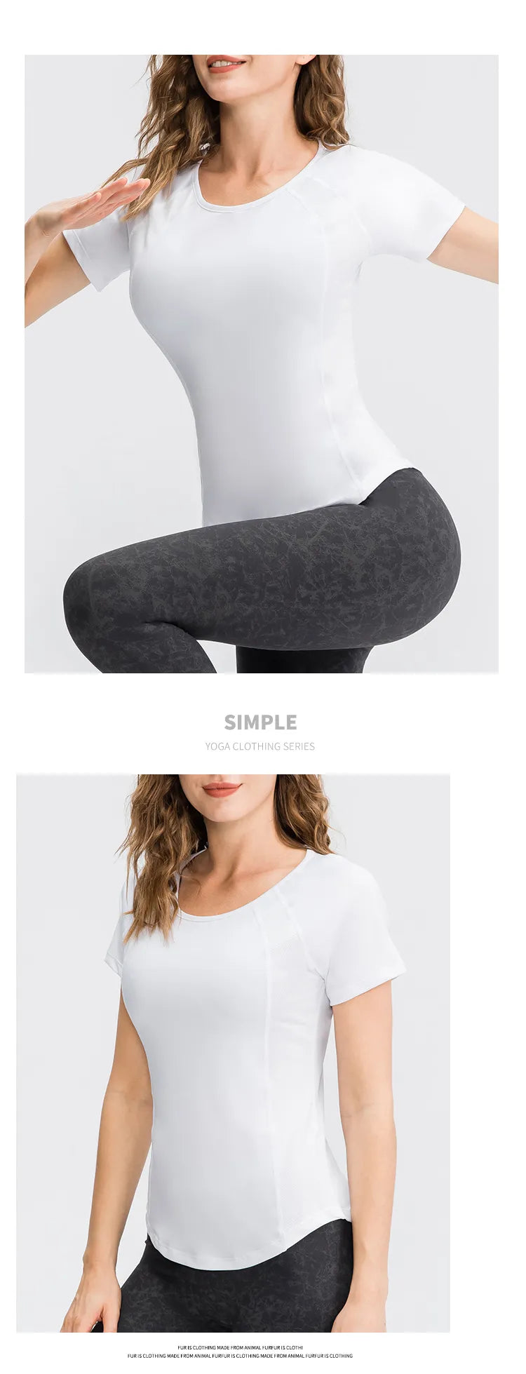 Quick-Dry Short Sleeve Yoga Top for Women