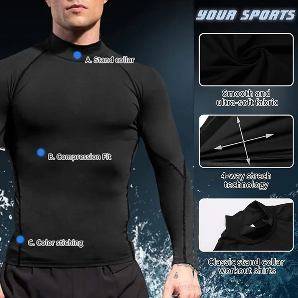 Quick-Drying Compression Gym T-Shirt for Men