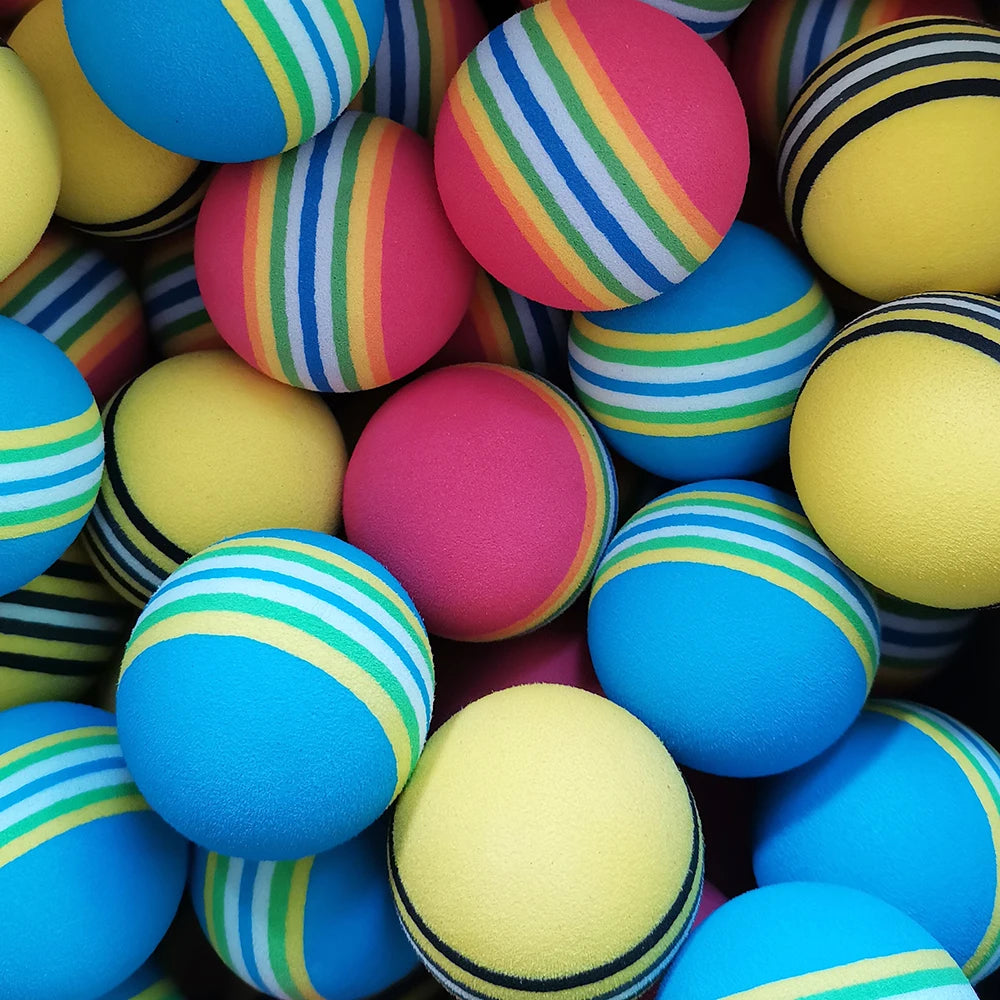 Rainbow Sponge Indoor Foam Tennis Balls