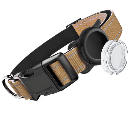 Reflective SoftPadded Safety AirTag Waterproof Dogs Collar